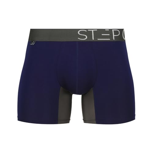 Step One Boxershorts Herren - Feuchtigkeitsabweisende Unterhosen Männer, Herren Unterhosen Boxershorts mit 3D Tasche + Scheuerschutz, Organische Bambus Unterwäsche von STEP ONE