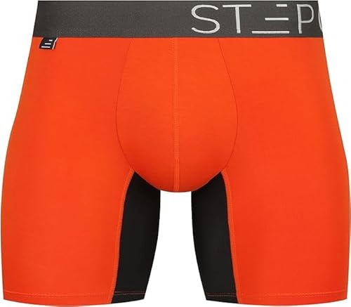 Step One Boxershorts Herren - Feuchtigkeitsabweisende Unterhosen Männer, Herren Unterhosen Boxershorts mit 3D Tasche + Scheuerschutz, Organische Bambus Unterwäsche von STEP ONE