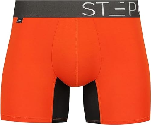 Step One Boxershorts Herren - Feuchtigkeitsabweisende Unterhosen Männer, Herren Unterhosen Boxershorts mit 3D Tasche + Scheuerschutz, Organische Bambus Unterwäsche von STEP ONE