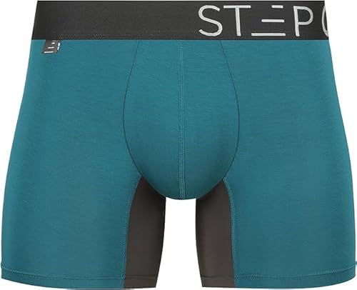 Step One Boxershorts Herren - Feuchtigkeitsabweisende Unterhosen Männer, Herren Unterhosen Boxershorts mit 3D Tasche + Scheuerschutz, Organische Bambus Unterwäsche von STEP ONE