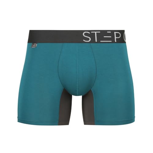 Step One Boxershorts Herren - Feuchtigkeitsabweisende Unterhosen Männer, Herren Unterhosen Boxershorts mit 3D Tasche + Scheuerschutz, Organische Bambus Unterwäsche von STEP ONE