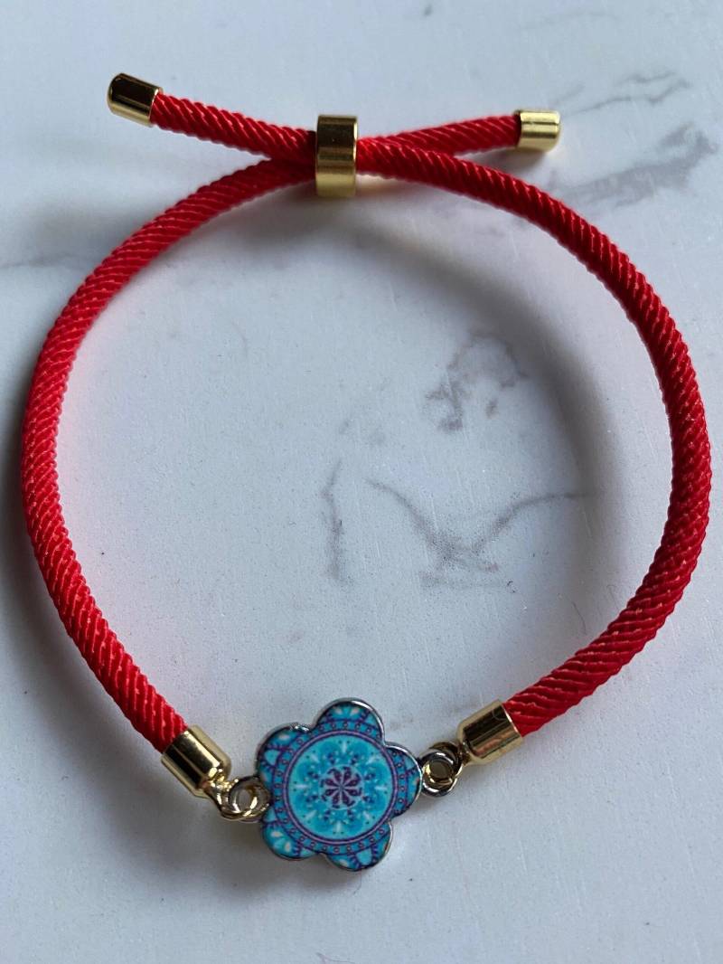 Armband Verstellbar Mit Buntem Mandala von STEPHsSchmuckCo