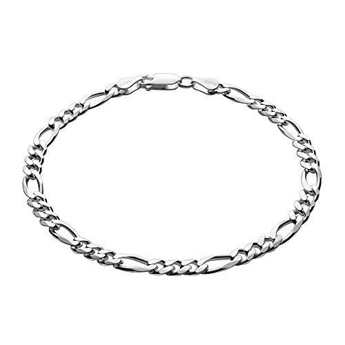 Herren-Armband Aus 925 Silber Mit Karabinerverschluss Und Polierter Oberfläche von STERLL