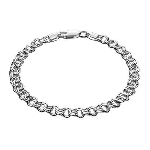 STERLL Herren Silberarmband Sterling-Silber 925 21cm Geschenkverpackung Kleine Geschenke für Männer von STERLL