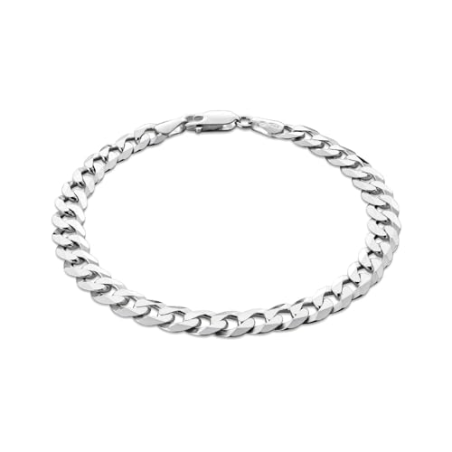 Herren Armband Aus Massivem 925 Sterling Silber Mit Karabinerverschluss von STERLL
