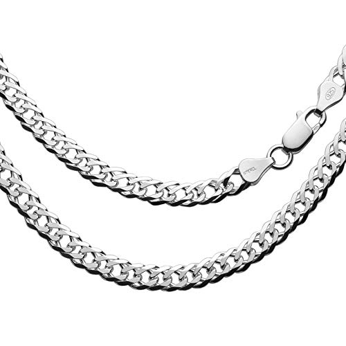 Herren Halskette Silber 925 55cm Ohne Anhänger Öko-Verpackung Silver Plus(TM) Anlaufschutz von STERLL