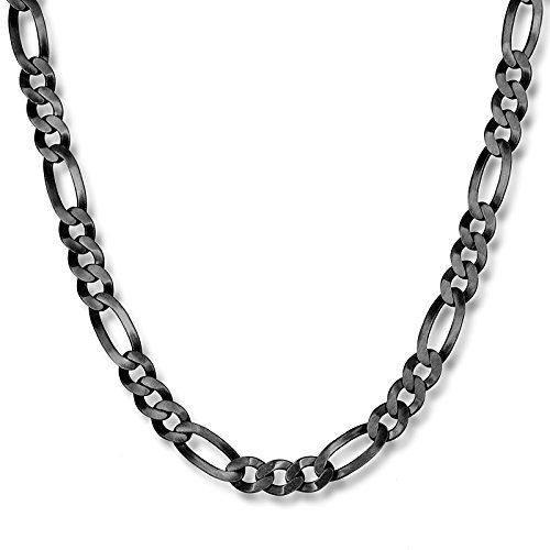 STERLL Herren Hals-Kette Silber 925 60cm ohne Anhänger schwarz oxidiert Nachhaltige Verpackung Kleine Geschenke für Männer von Sterll