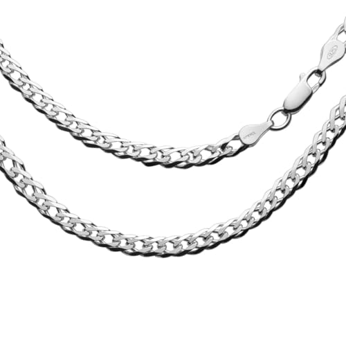 STERLL Herren Halskette Aus Hochwertigem Sterlingsilber Mit Klassischem Panzerketten Design von STERLL