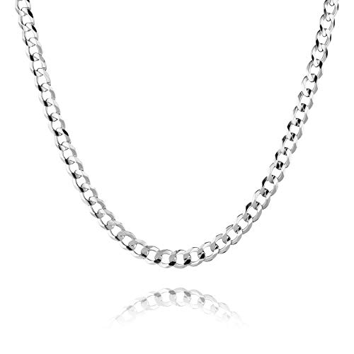 STERLL Herren Halskette Echt Silber 60cm Ohne Anhänger Öko-Verpackung Geschenk für Mann von STERLL