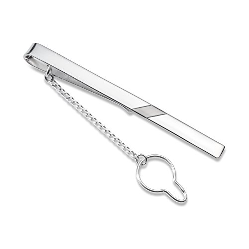 Herren Krawattennadel Aus 925 Sterling-Silber Mit Oxidiertem Streifen von STERLL