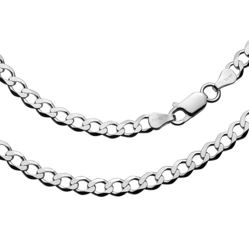 Herren Halskette Aus Sterling-Silber 925 Mit Karabinerverschluss Und Umweltfreundlicher Verpackung 60 Cm von STERLL