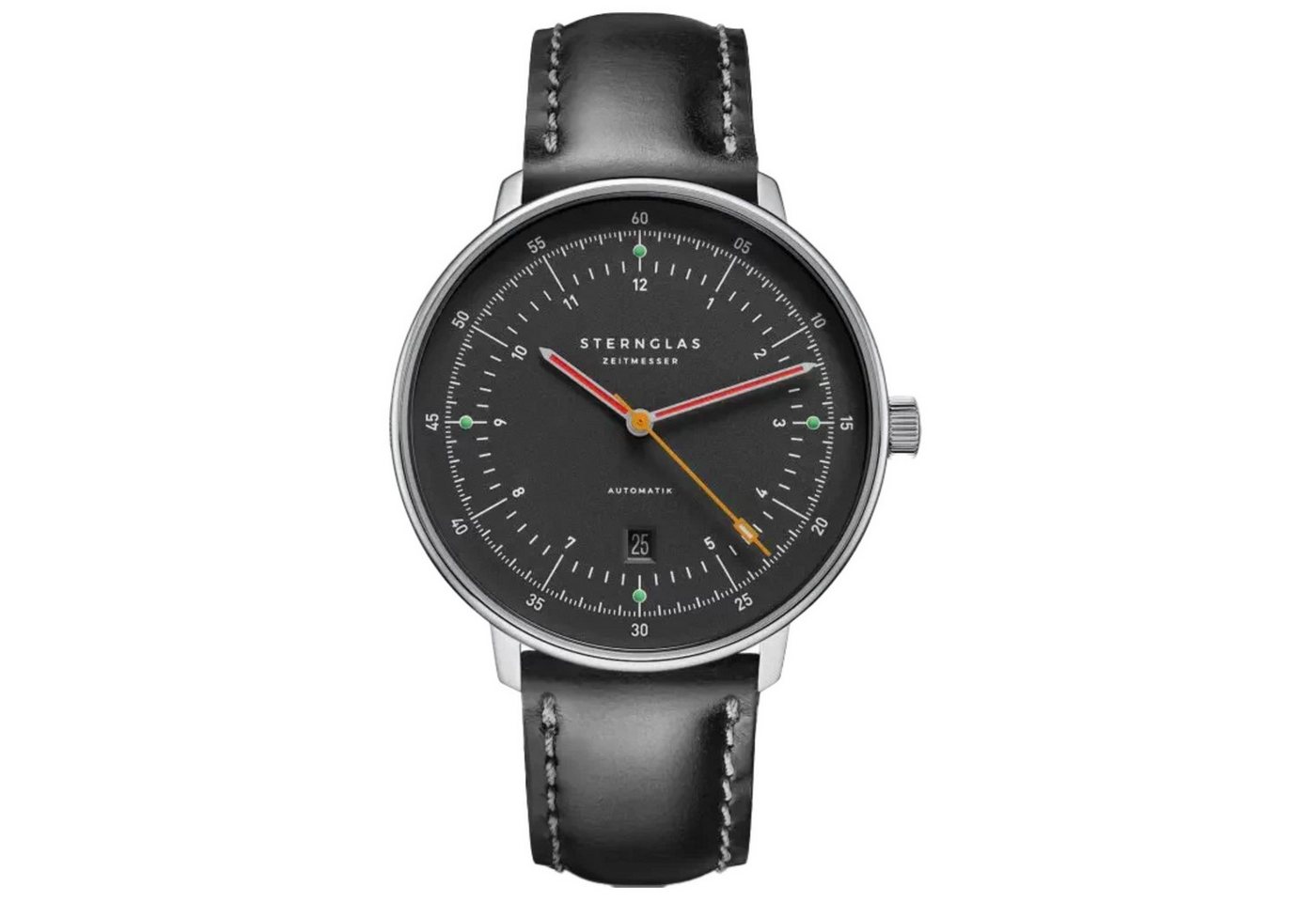STERNGLAS Automatikuhr Sternglas Hamburg Automatik S02-HH39-BR02 - neugraphit STERNGLAS Automatikuhr Sternglas Hamburg Automatik S02-HH39-BR02 - neugraphit von STERNGLAS