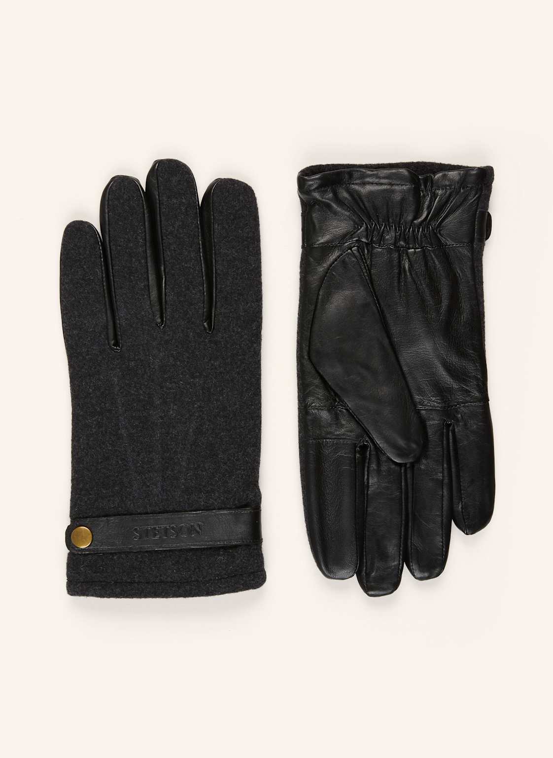 Stetson Lederhandschuhe schwarz von STETSON