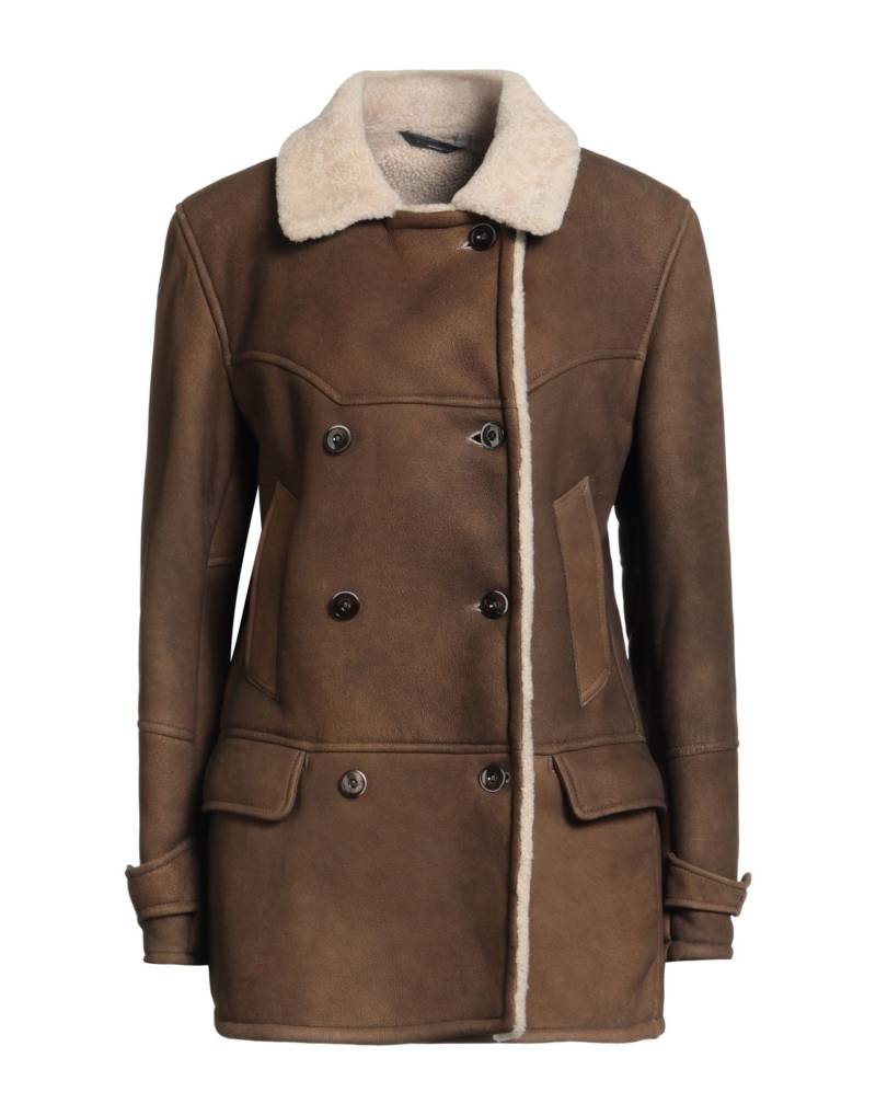 STEWART Shearling- & Kunstfell Damen Dunkelbraun von STEWART