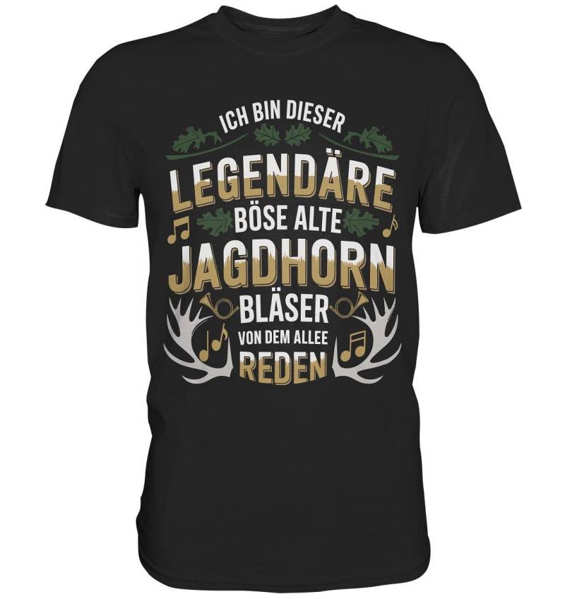 Legendärer Böser Jagdhornbläser T-Shirt Lustiges Jäger Shirt Männer Jagdshirt, Jagdhorn Bläser Geschenk Jagdverein Outfit Jagdfreunde von STGTSTYLE