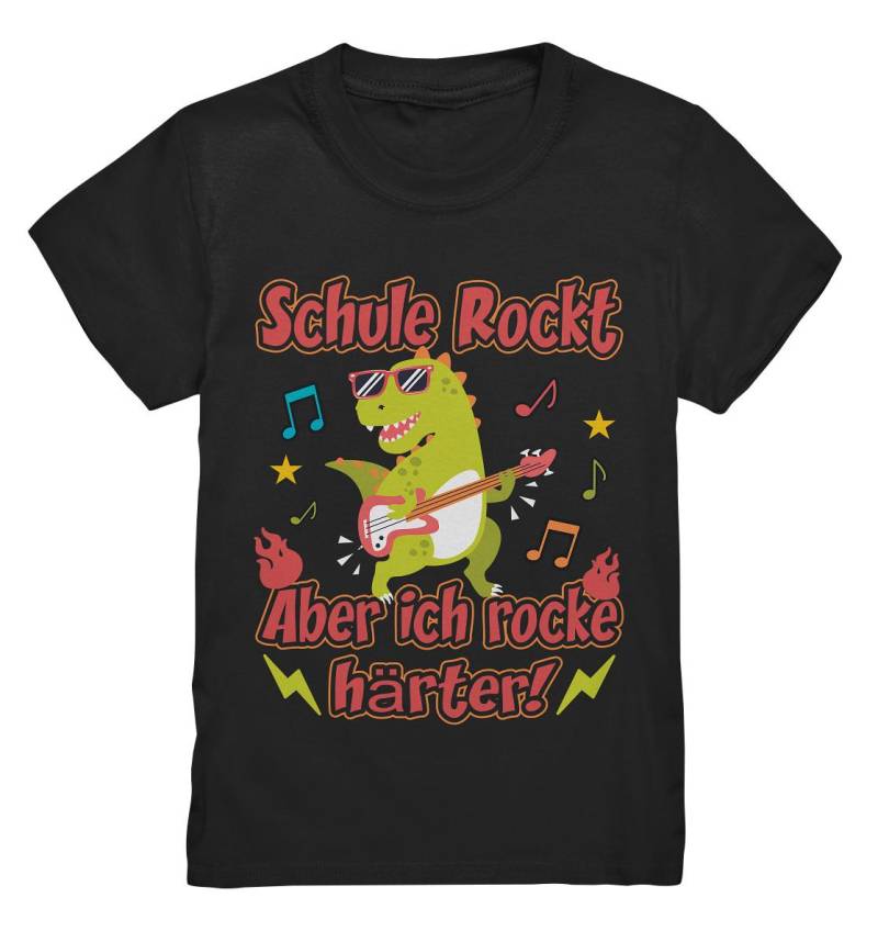 Schulbeginn Erste Klasse Shirt, Schule Rockt Den Ersten Schultag Zur Einschulung, Dino T-Shirt Für Jungen Und Mädchen - Kids Premium Shirt von STGTSTYLE
