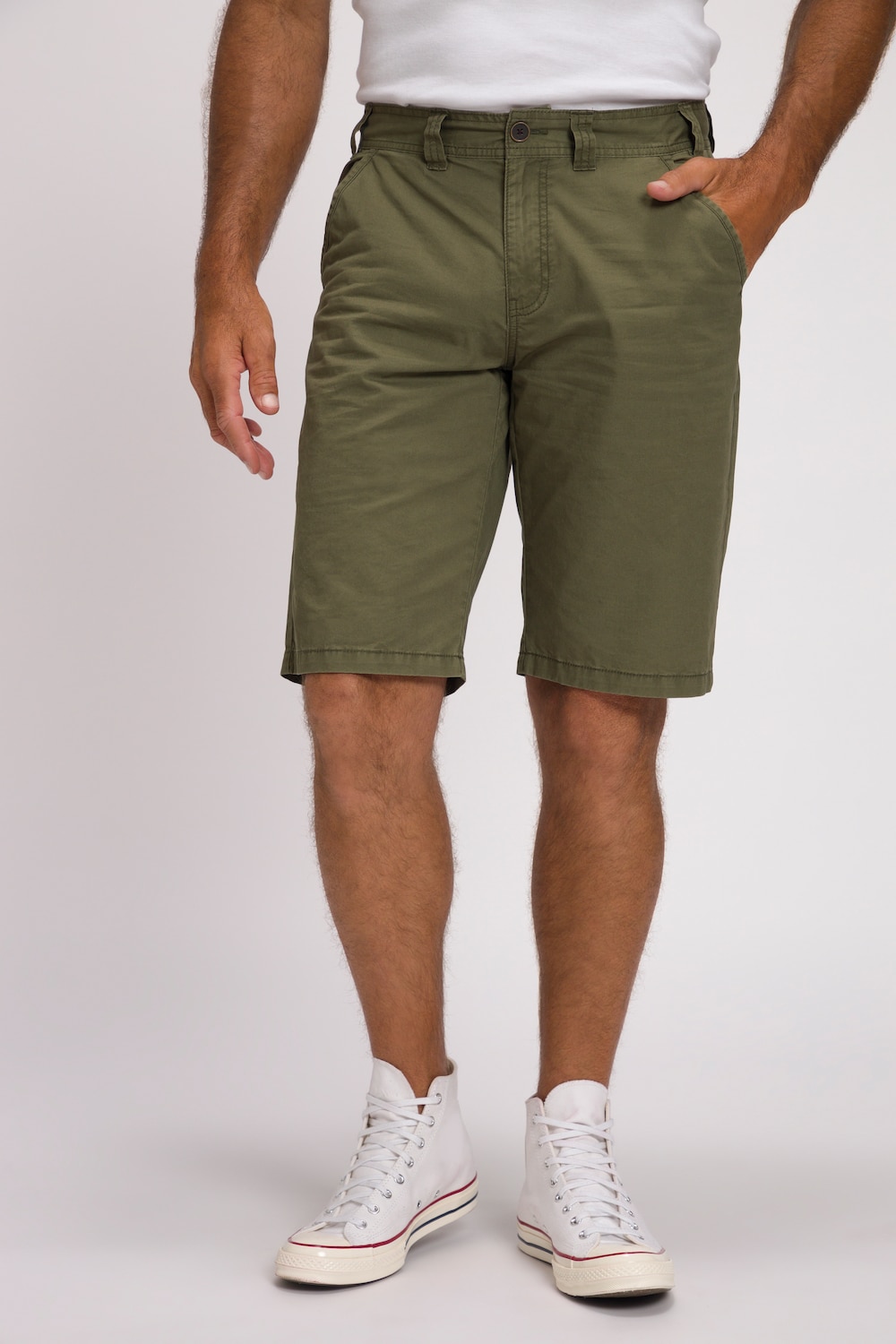 Große Größen STHUGE Chino Bermuda, Herren, grün, Größe: 58, Baumwolle, STHUGE Große Größen STHUGE Chino Bermuda, Herren, grün, Größe: 58, Baumwolle, STHUGE von STHUGE