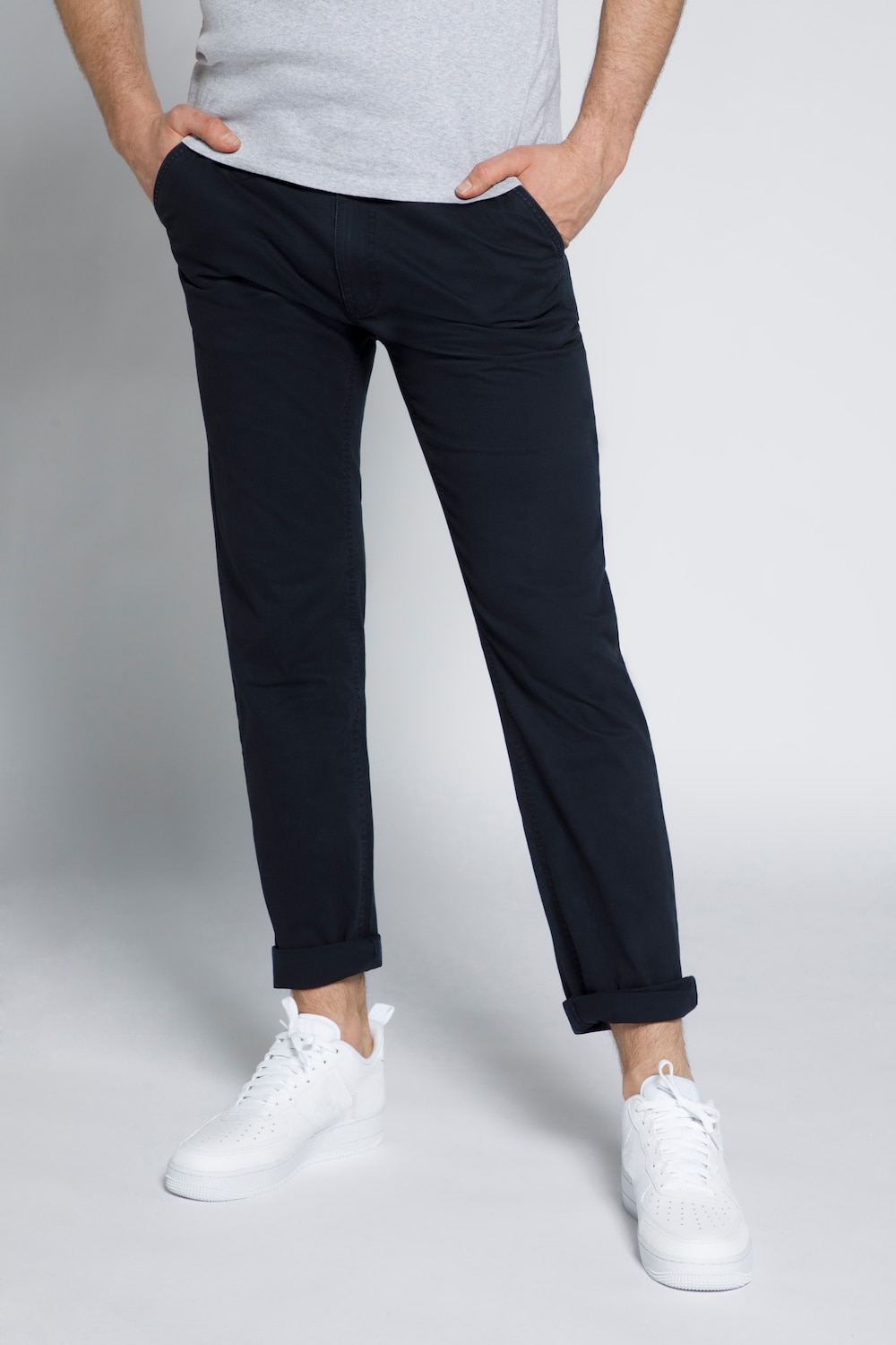 Große Größen STHUGE Chino Hose, Herren, blau, Größe: 66, Baumwolle, STHUGE Große Größen STHUGE Chino Hose, Herren, blau, Größe: 66, Baumwolle, STHUGE von STHUGE