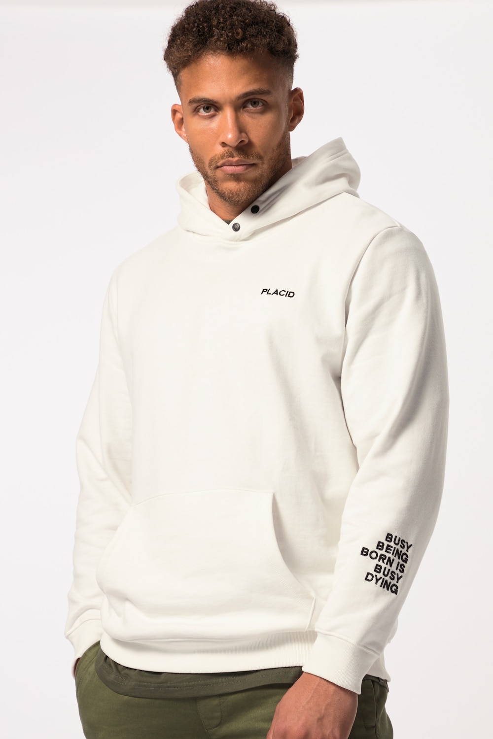 Große Größen STHUGE Hoodie, Herren, beige, Größe: 3XL, Baumwolle/Polyester, STHUGE von STHUGE