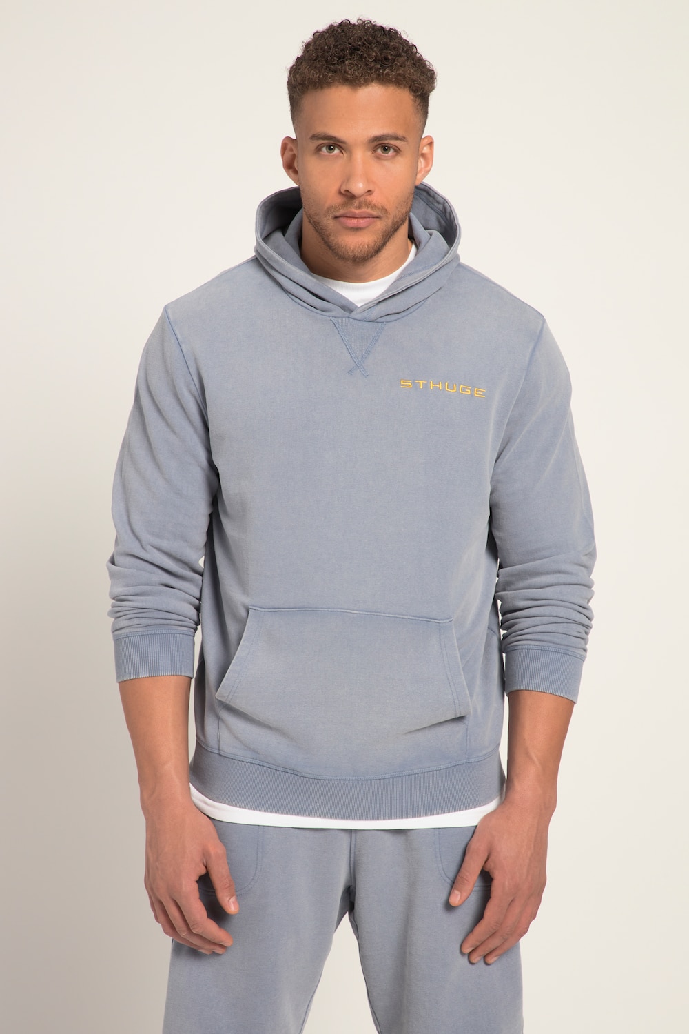 Große Größen STHUGE Hoodie, Herren, blau, Größe: 3XL, Baumwolle, STHUGE von STHUGE