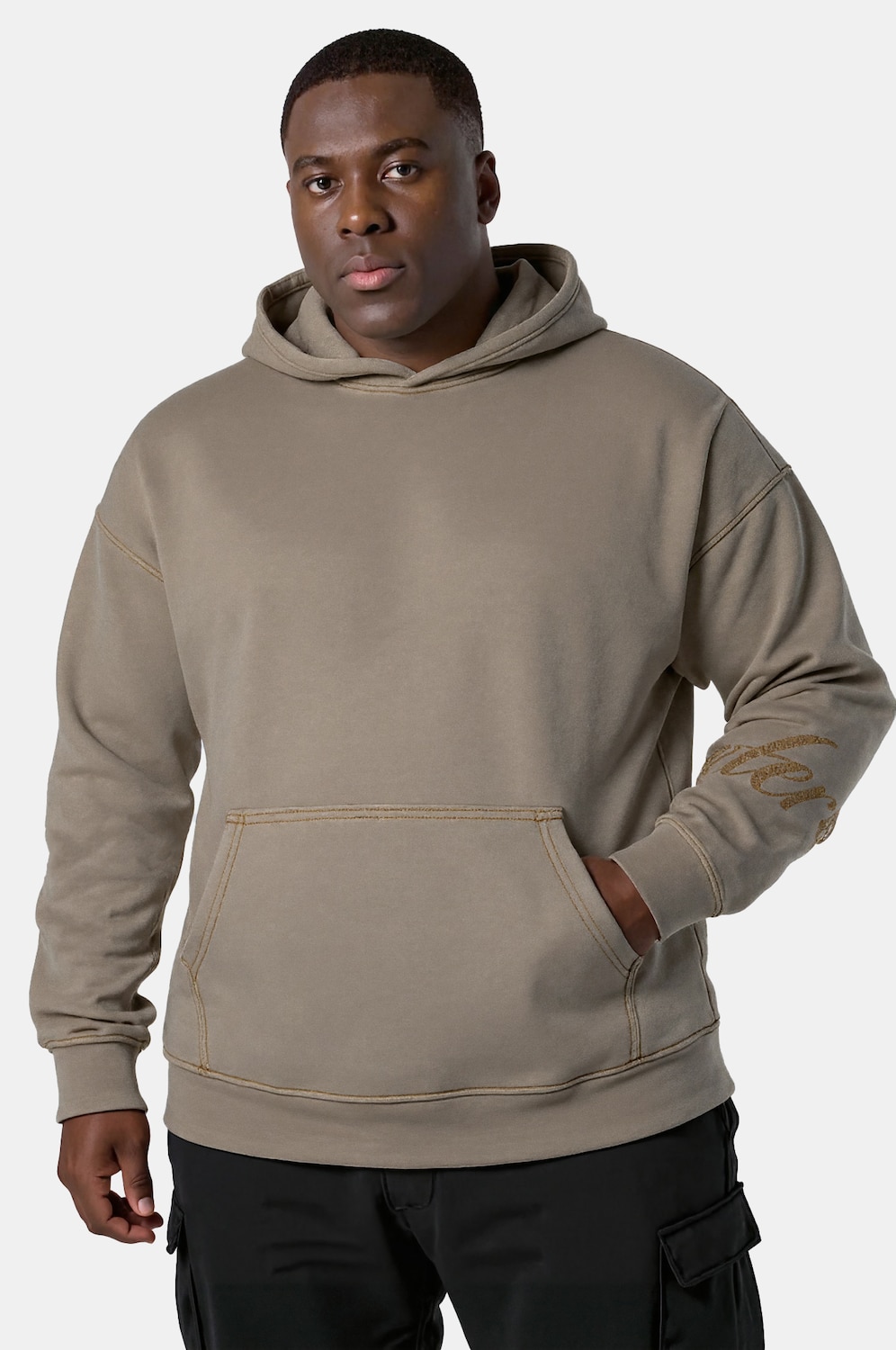 Große Größen STHUGE Hoodie, Herren, braun, Größe: 4XL, Baumwolle, STHUGE von STHUGE