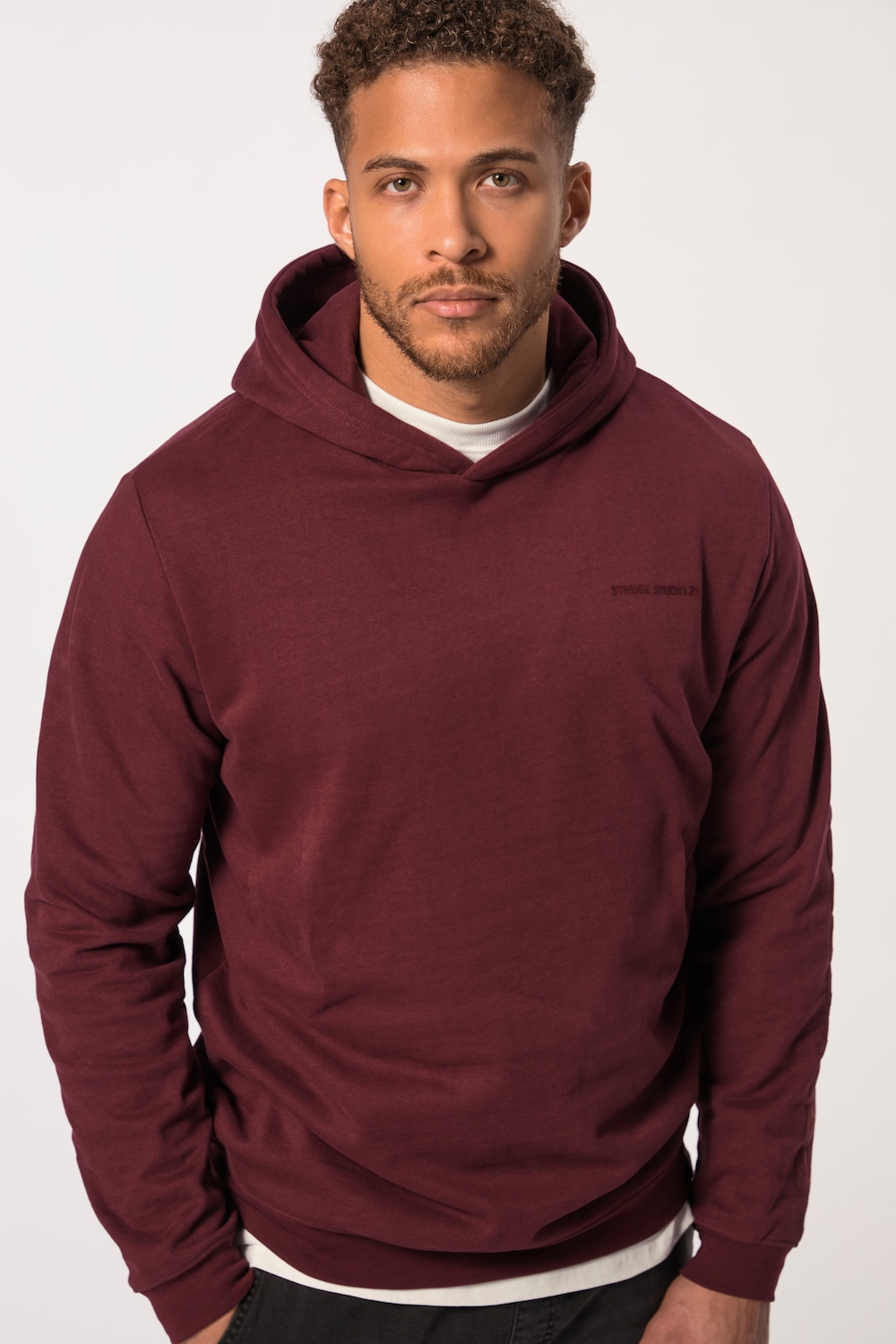 Große Größen STHUGE Hoodie, Herren, lila, Größe: 3XL, Baumwolle, STHUGE von STHUGE