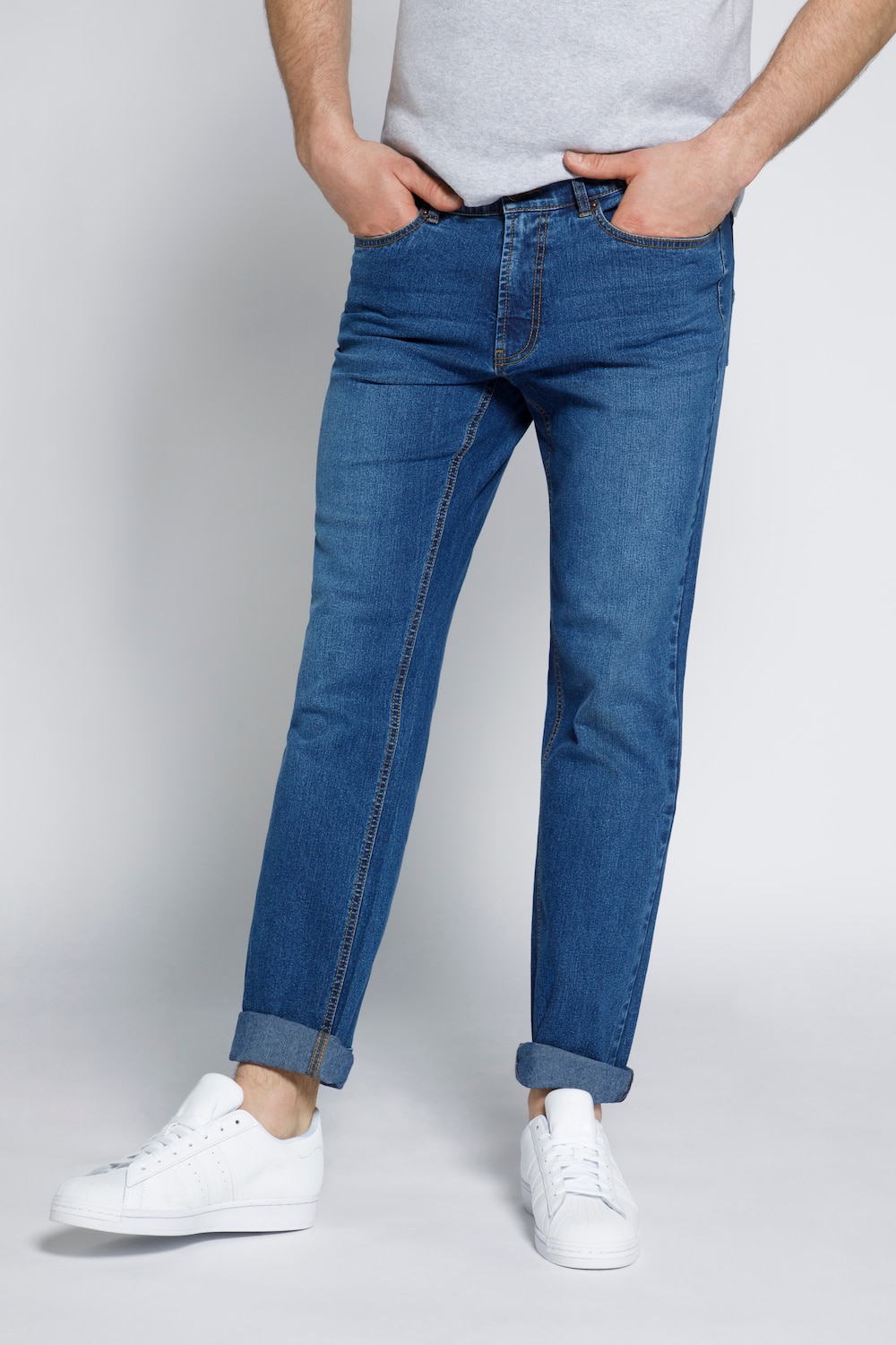 Große Größen STHUGE Jeans, Herren, blau, Größe: 31, Baumwolle/Polyester, STHUGE von STHUGE