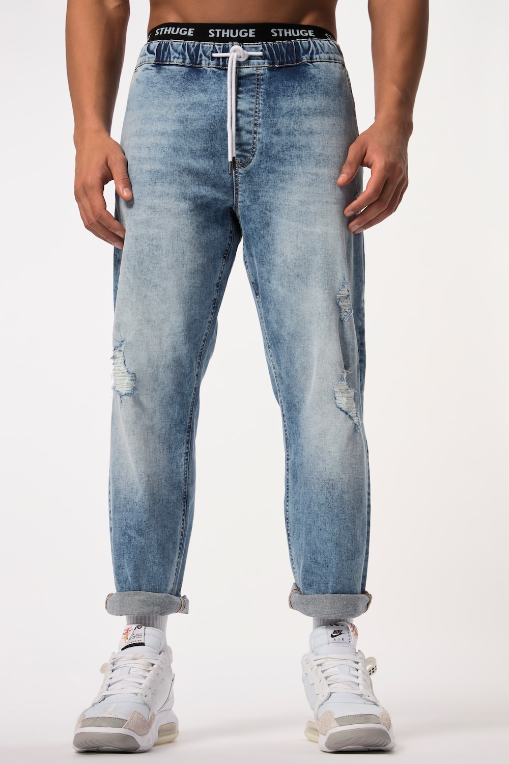 Große Größen STHUGE Jeans FLEXLASTIC®, Herren, blau, Größe: 8XL, Baumwolle, STHUGE von STHUGE