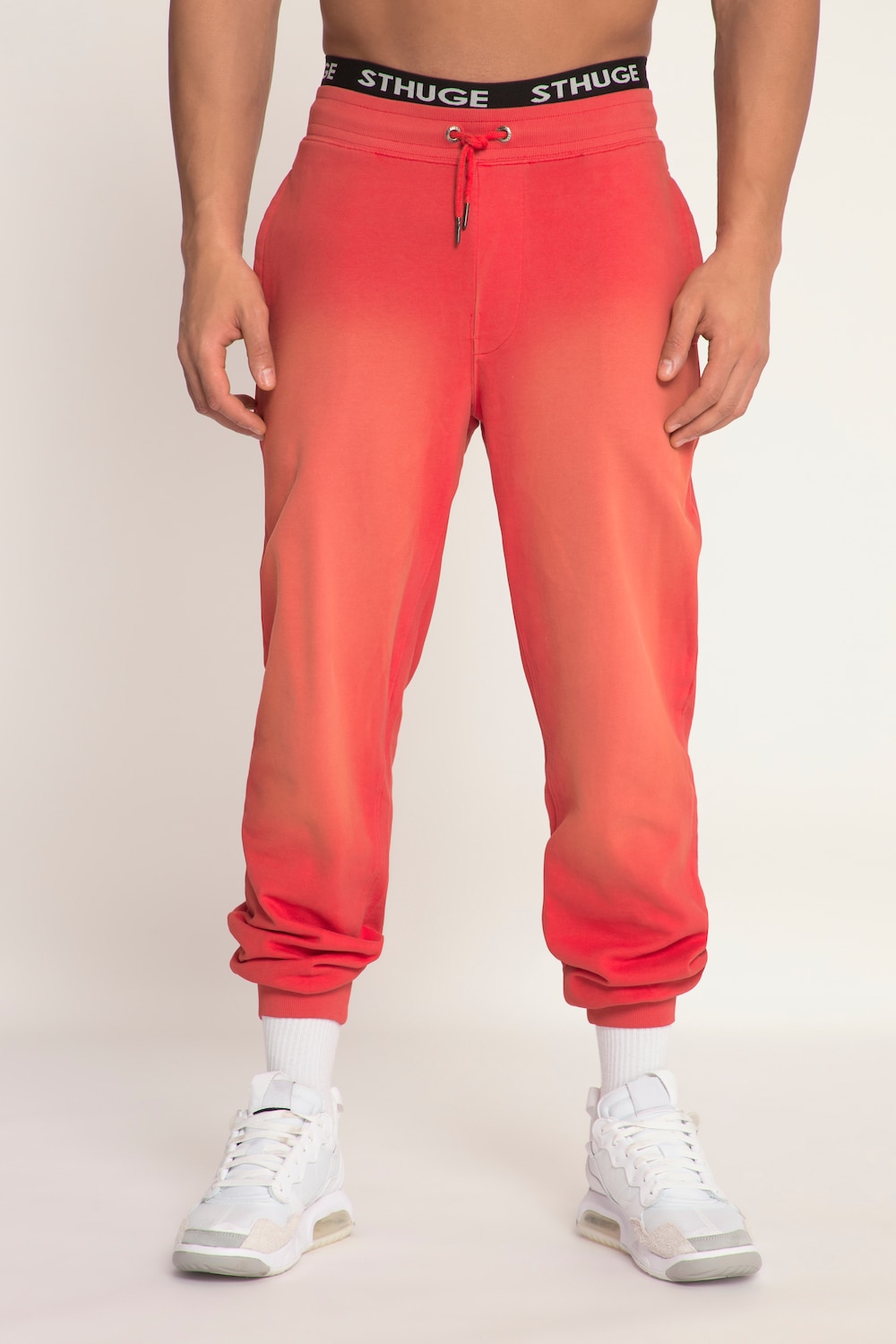 Große Größen STHUGE Jogginghose, Herren, rot, Größe: 3XL, Baumwolle, STHUGE von STHUGE