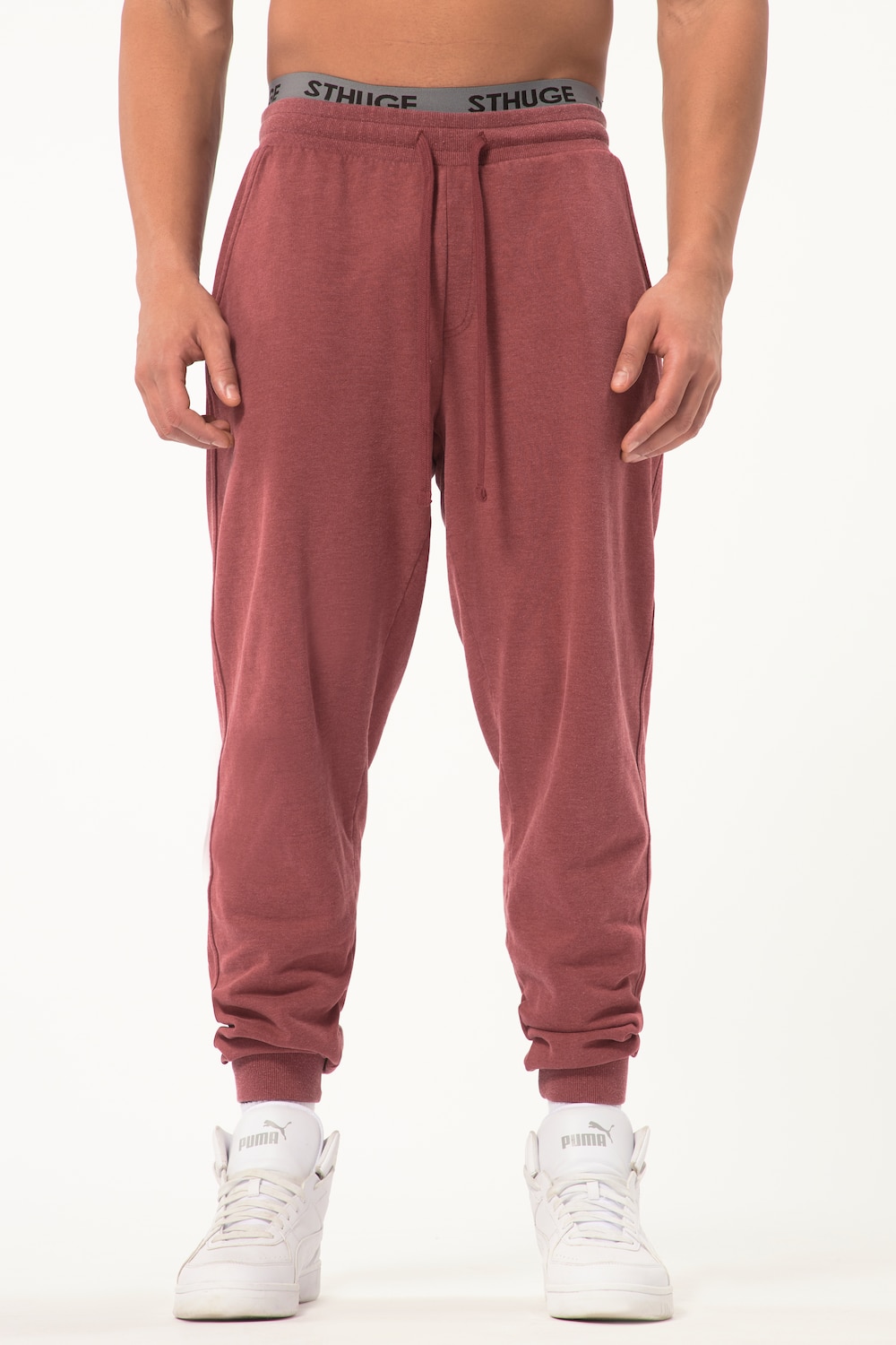 Große Größen STHUGE Jogginghose, Herren, rot, Größe: 3XL, Baumwolle/Polyester, STHUGE von STHUGE