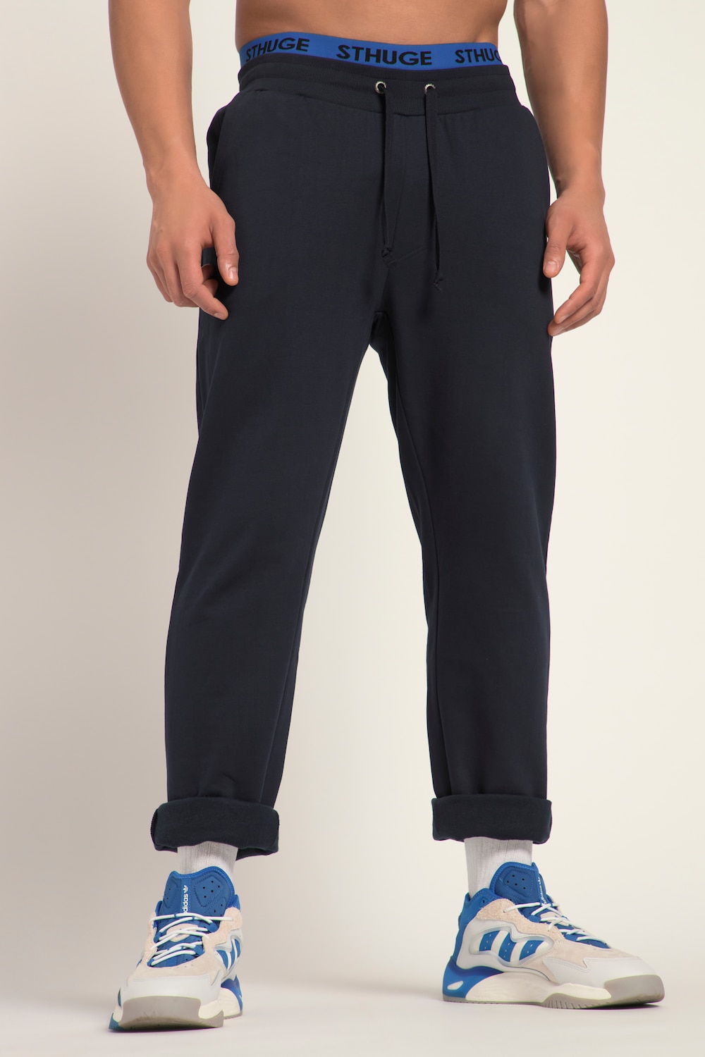 Große Größen STHUGE Joggingshose, Herren, blau, Größe: 4XL, Baumwolle/Polyester, STHUGE von STHUGE