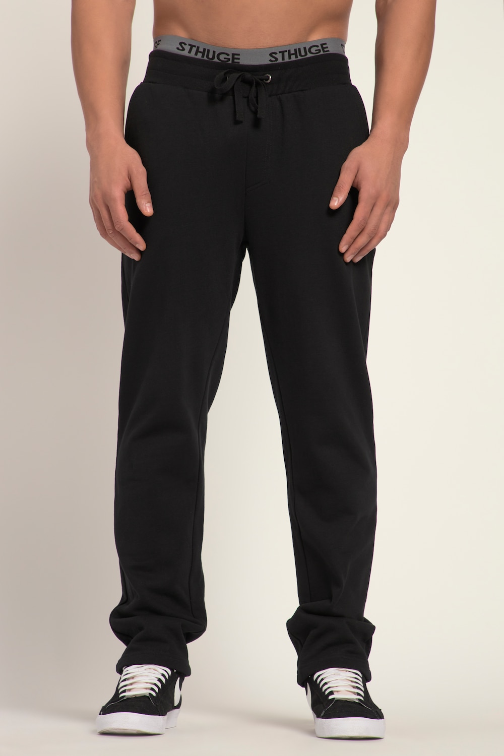 Große Größen STHUGE Joggingshose, Herren, schwarz, Größe: 3XL, Baumwolle/Polyester, STHUGE von STHUGE