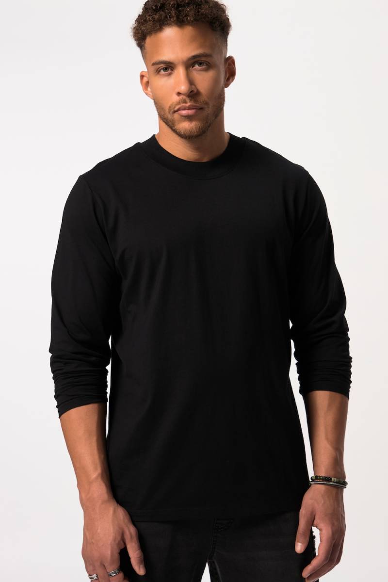 Große Größen STHUGE Langarmshirt, Herren, schwarz, Größe: 8XL, Baumwolle, STHUGE von STHUGE