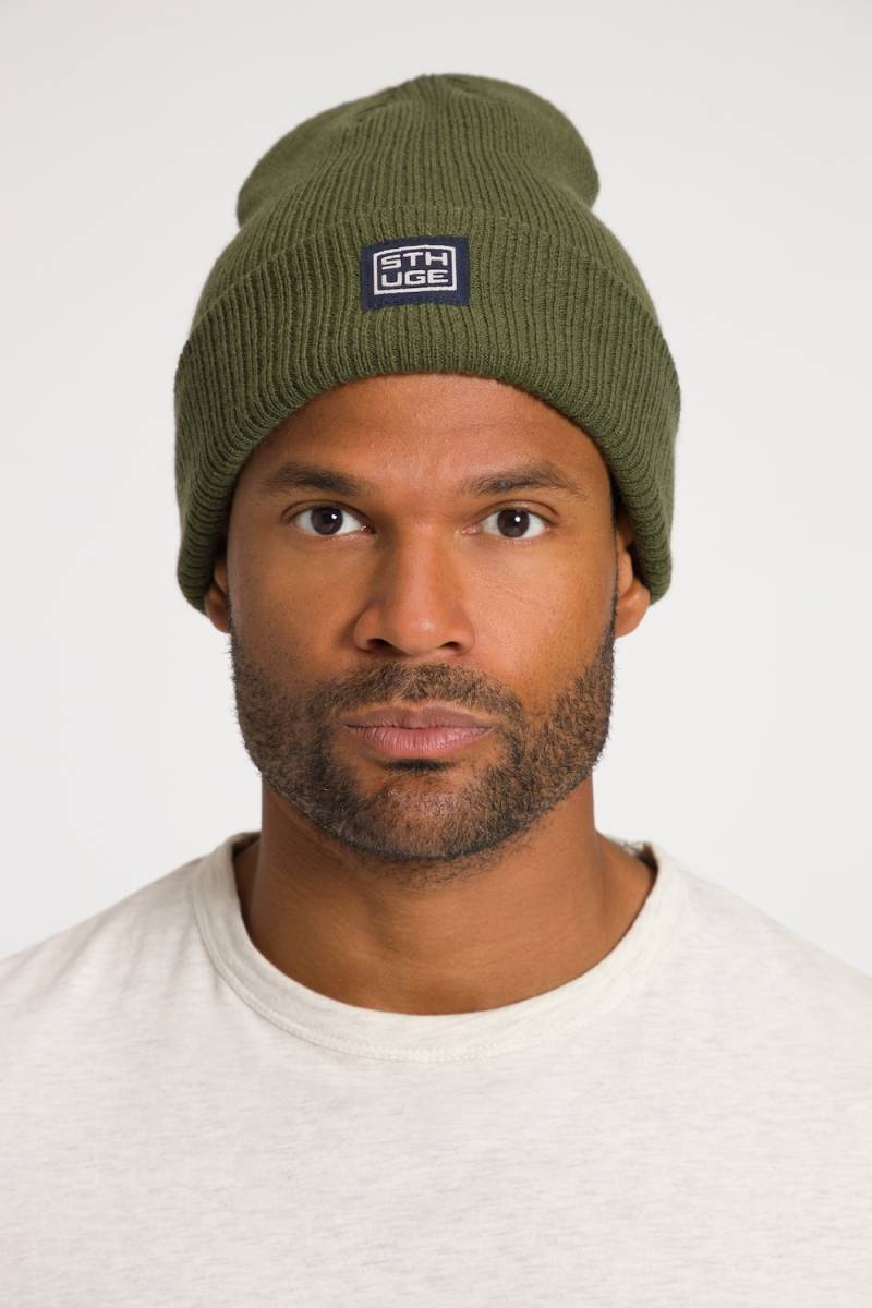 Große Größen STHUGE Mütze, Herren, grün, Größe: One Size, Synthetische Fasern, STHUGE von STHUGE