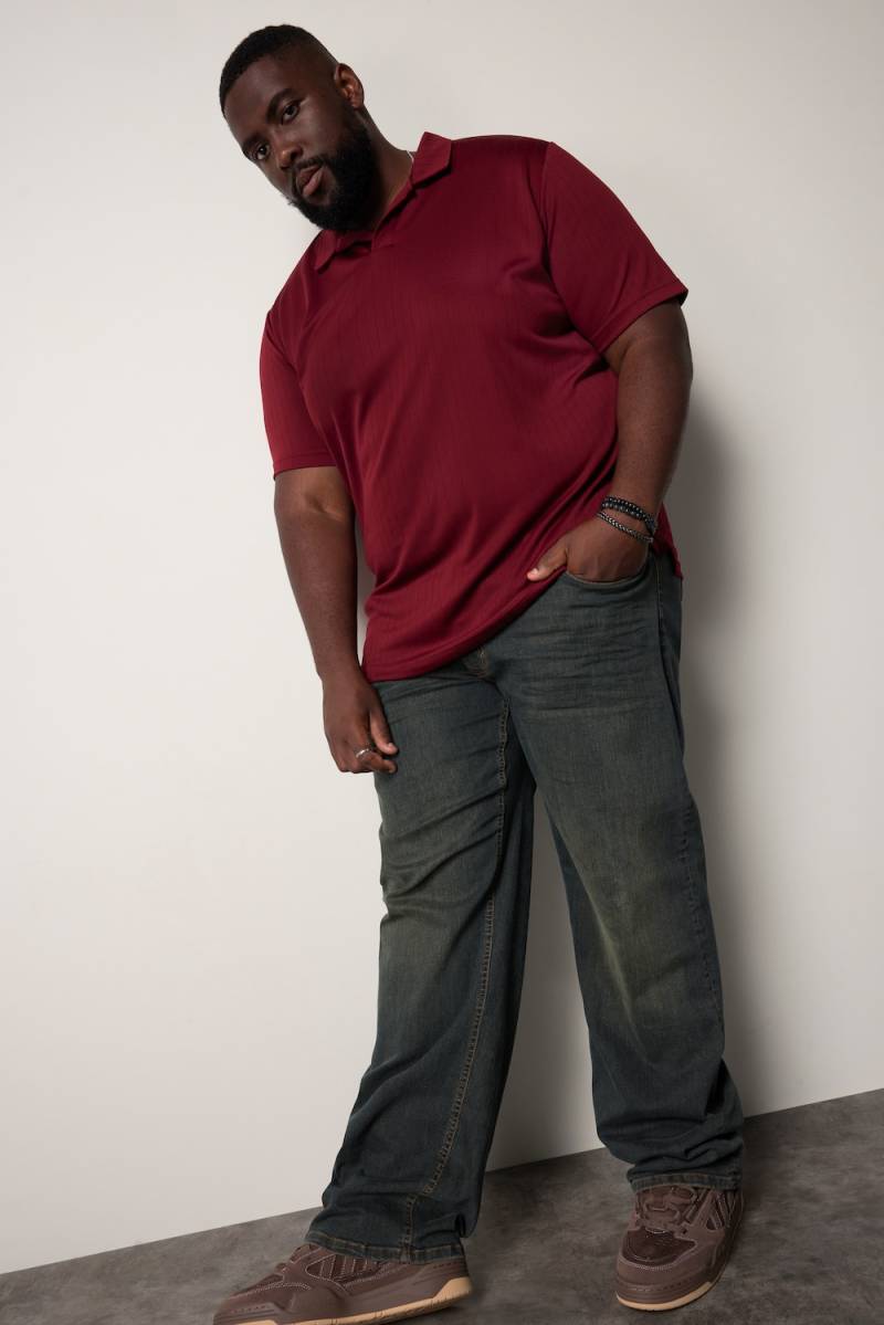 Große Größen STHUGE Poloshirt, Herren, rot, Größe: 7XL, Polyester, STHUGE von STHUGE