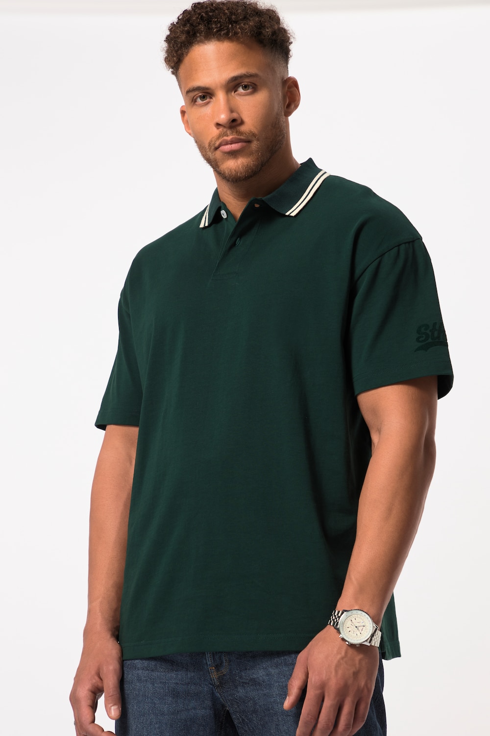 Große Größen STHUGE Poloshirt, Herren, türkis, Größe: 6XL, Baumwolle, STHUGE von STHUGE