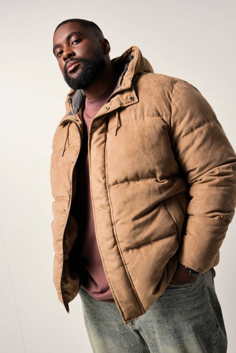 Große Größen STHUGE Pufferjacke, Herren, beige, Größe: 7XL, Polyester, STHUGE von STHUGE