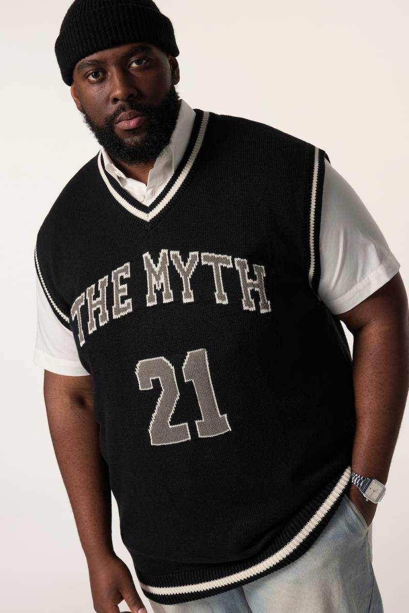 Große Größen STHUGE Pullunder, Herren, schwarz, Größe: 3XL, Baumwolle/Synthetische Fasern, STHUGE von STHUGE