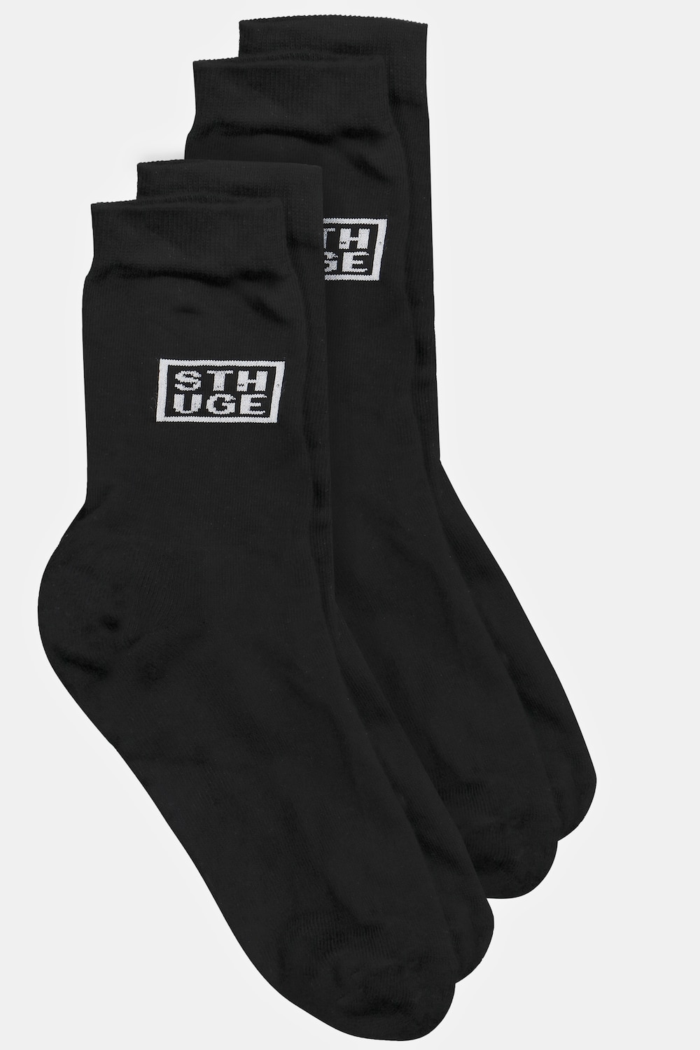 Große Größen STHUGE Sportsocken, Herren, schwarz, Größe: 39-42, Baumwolle, STHUGE von STHUGE