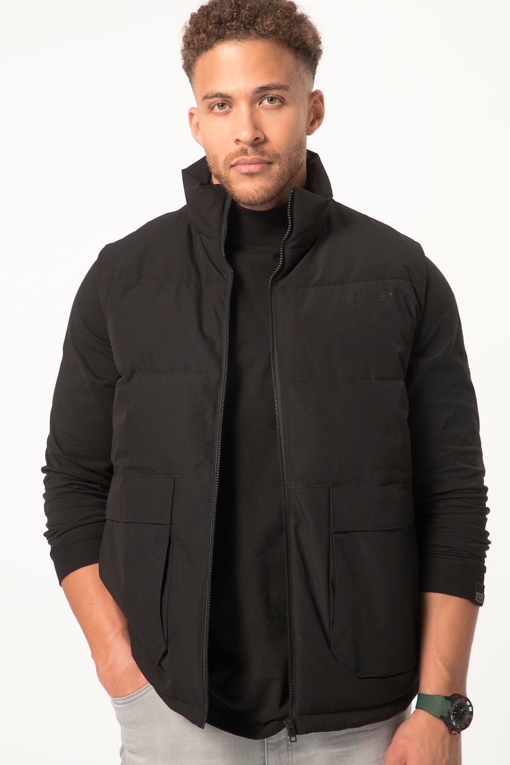 Große Größen STHUGE Steppweste, Herren, schwarz, Größe: 6XL, Polyester, STHUGE Große Größen STHUGE Steppweste, Herren, schwarz, Größe: 6XL, Polyester, STHUGE von STHUGE