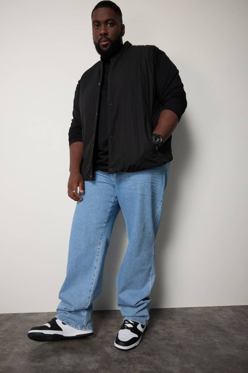 Große Größen STHUGE Steppweste, Herren, schwarz, Größe: XL, Baumwolle/Synthetische Fasern, STHUGE von STHUGE