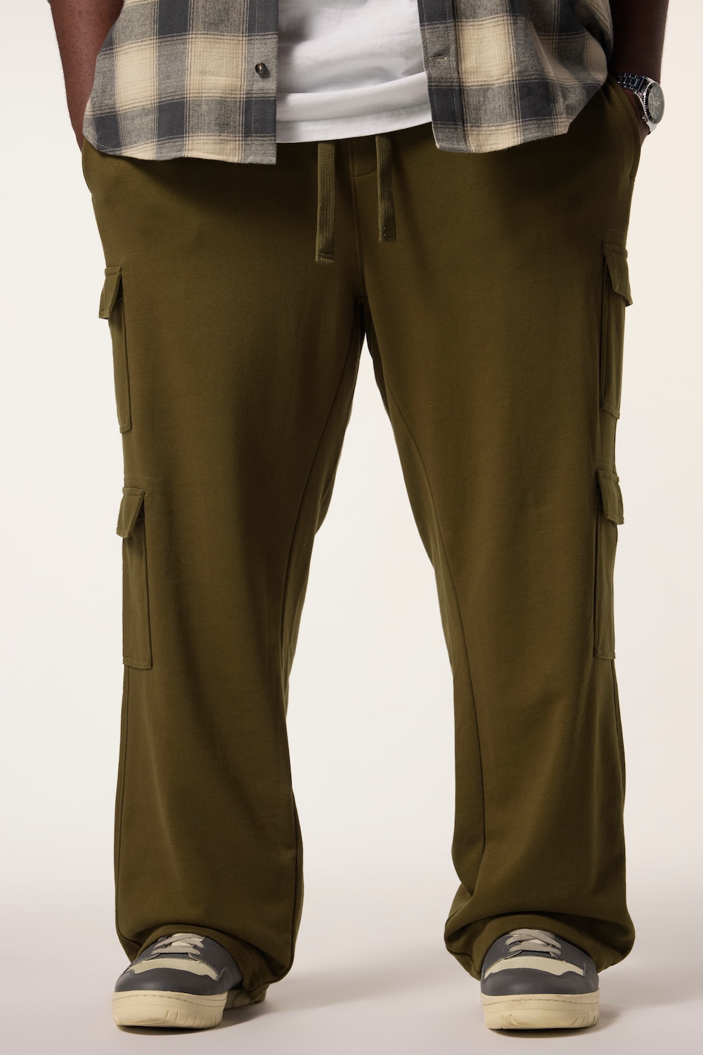 Große Größen STHUGE Sweat-Cargohose, Herren, grün, Größe: XXL, Baumwolle/Polyester, STHUGE Große Größen STHUGE Sweat-Cargohose, Herren, grün, Größe: XXL, Baumwolle/Polyester, STHUGE von STHUGE