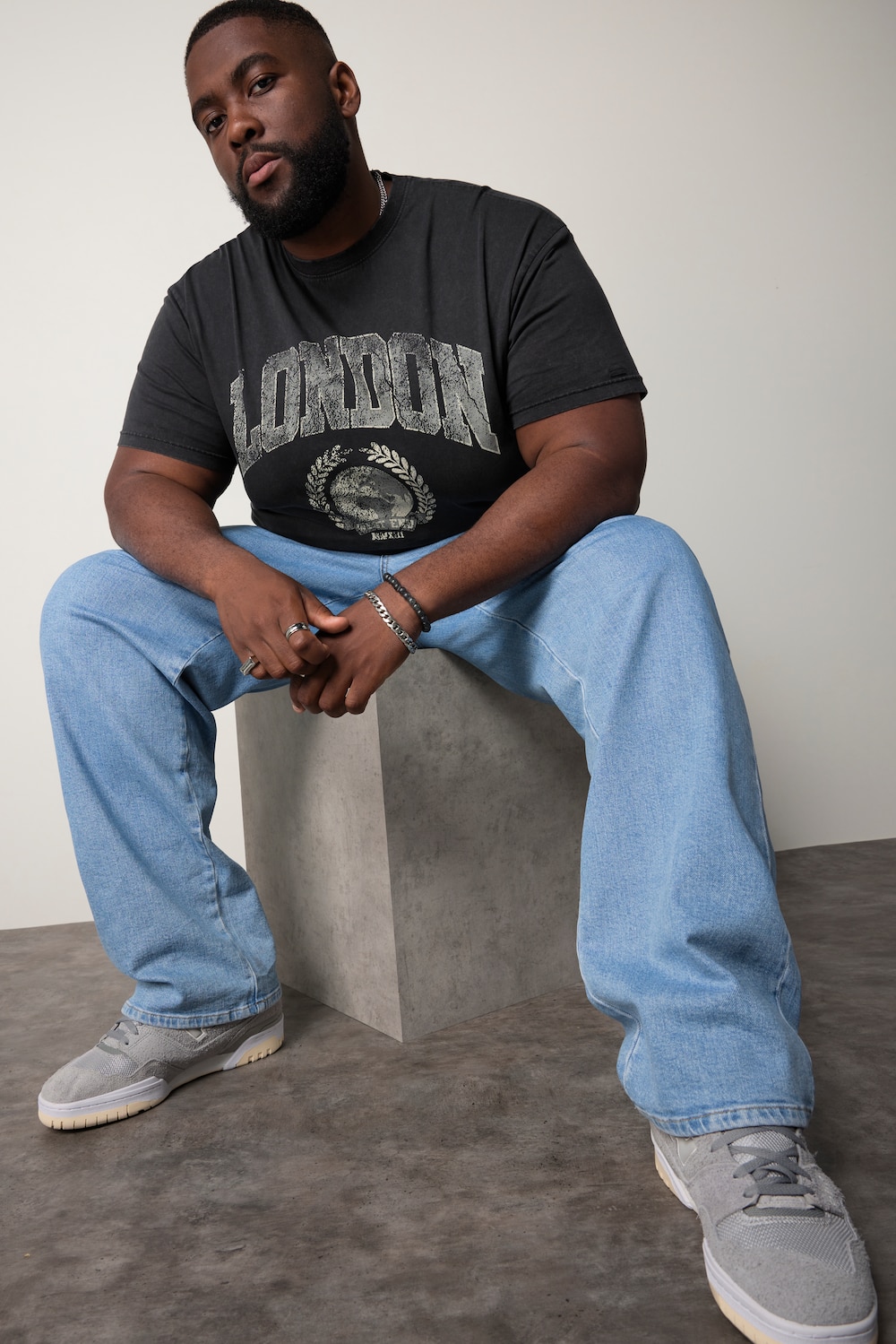 Große Größen STHUGE T-Shirt, Herren, schwarz, Größe: 3XL, Baumwolle, STHUGE von STHUGE