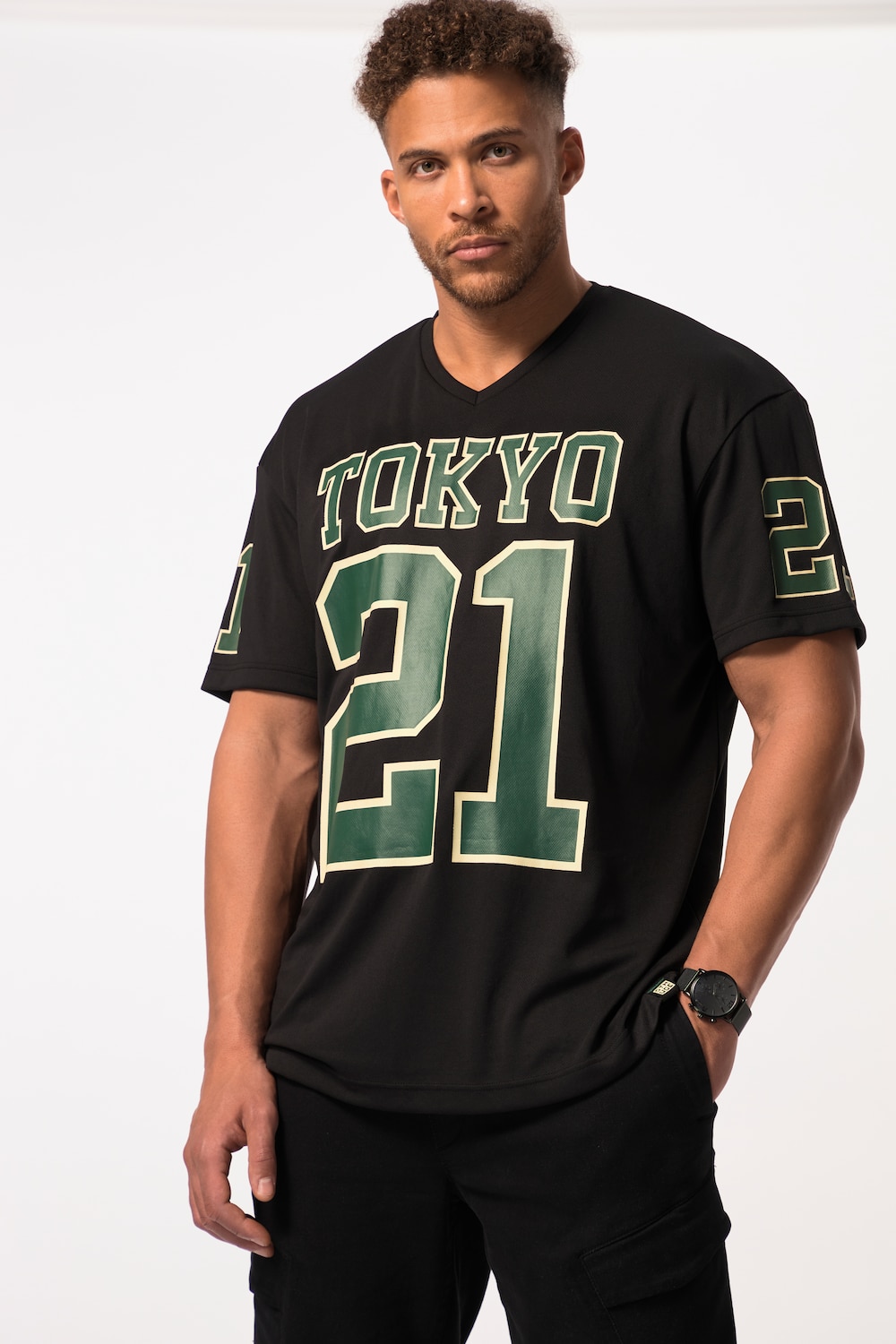 Große Größen STHUGE T-Shirt, Herren, schwarz, Größe: 3XL, Polyester, STHUGE Große Größen STHUGE T-Shirt, Herren, schwarz, Größe: 3XL, Polyester, STHUGE von STHUGE