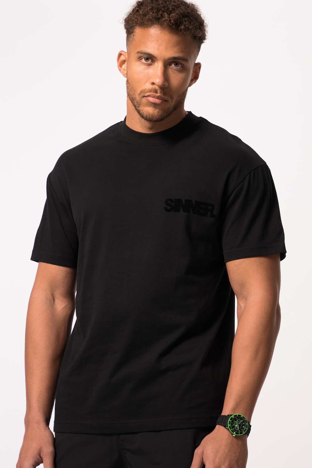 Große Größen STHUGE T-Shirt, Herren, schwarz, Größe: 6XL, Baumwolle, STHUGE von STHUGE