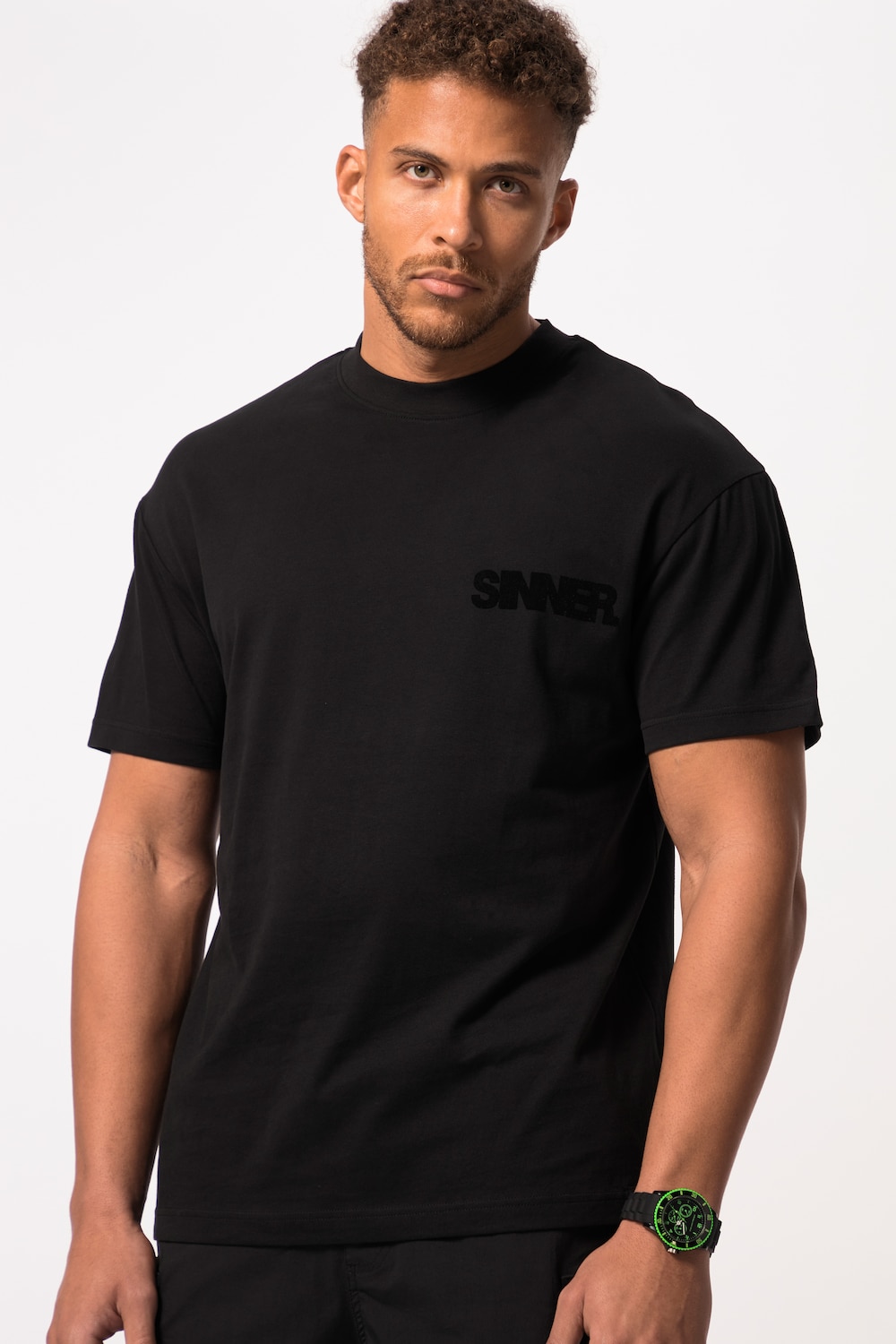 Große Größen STHUGE T-Shirt, Herren, schwarz, Größe: 8XL, Baumwolle, STHUGE von STHUGE