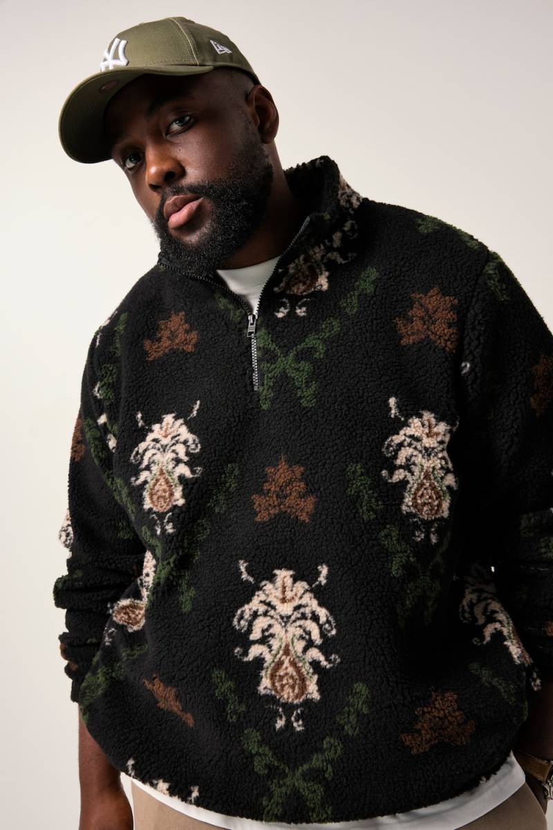 Große Größen STHUGE Troyer, Herren, schwarz, Größe: 8XL, Polyester, STHUGE von STHUGE