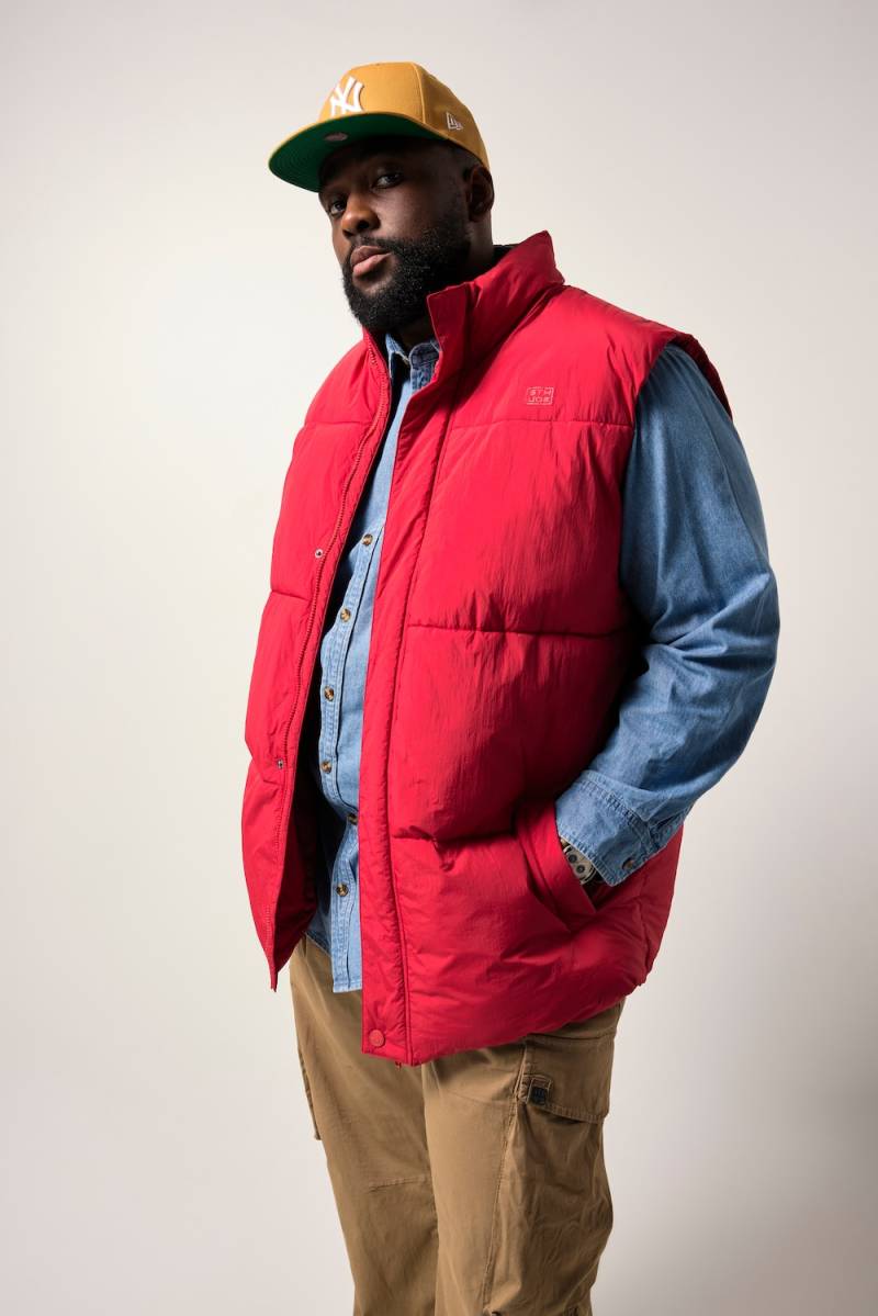 Große Größen STHUGE Weste, Herren, rot, Größe: 3XL, Polyester/Synthetische Fasern, STHUGE von STHUGE