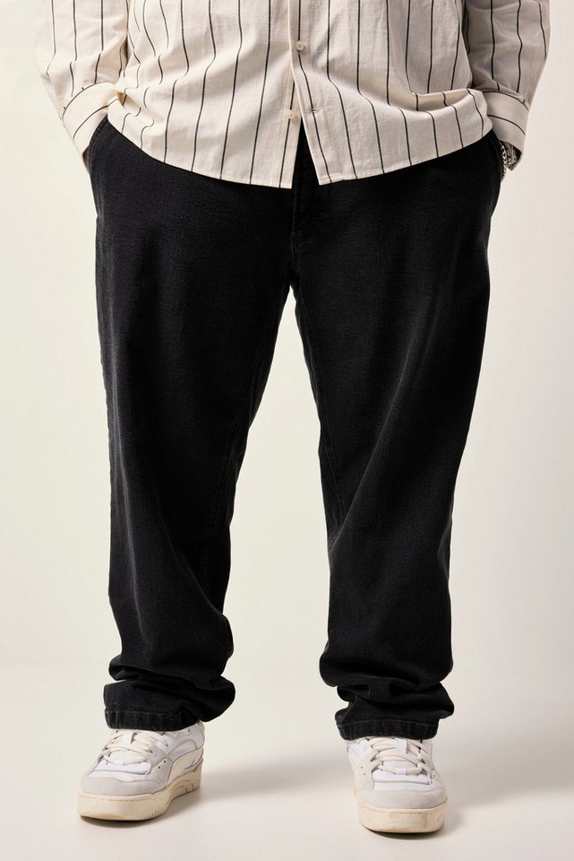 STHUGE 5-Pocket-Jeans STHUGE Jeans-Chino Black Denim tapered Baggy Fit von STHUGE