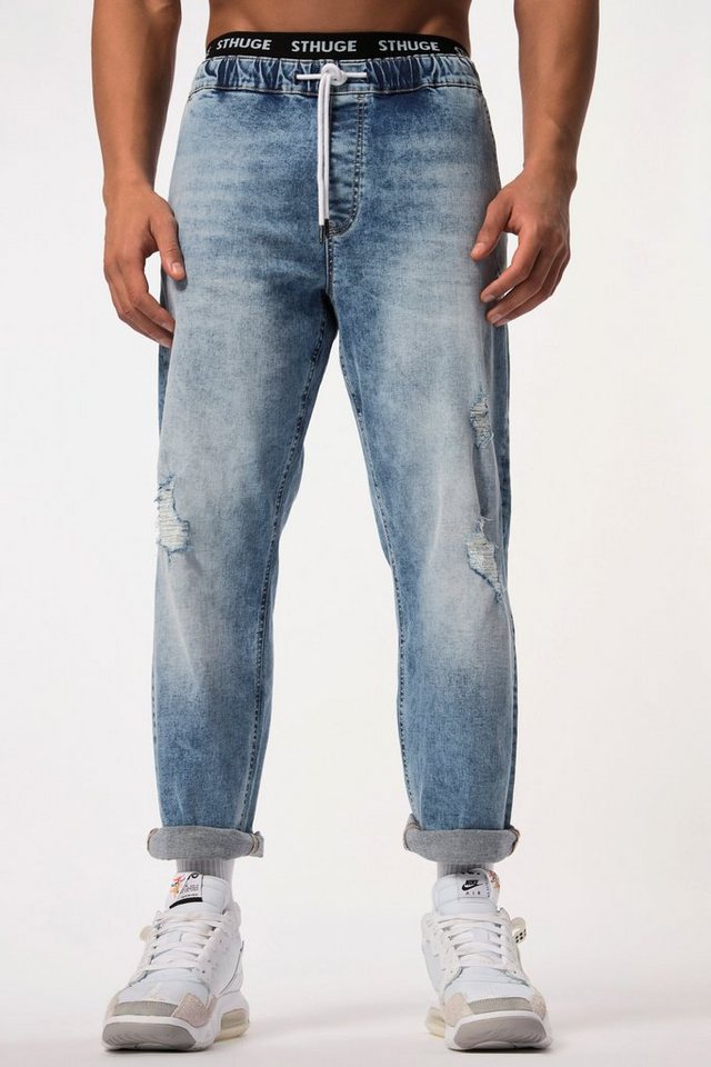 STHUGE 5-Pocket-Jeans STHUGE Jeans FLEXLASTIC® Denim Destroyed Look von STHUGE